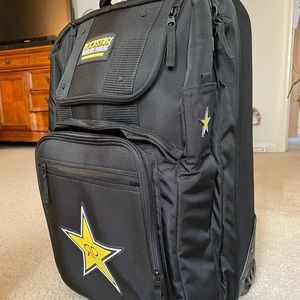 Rockstar Energy Rolling Luggage Bag